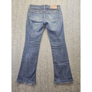 Moussy Vintage Bootcut Jeans Flared Whiskered Size 26 Low Rise Made In Japan